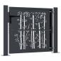 Preview: Gartentor Anthrazit 105x105 cm Stahl Bambus-Design