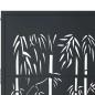Preview: Gartentor Anthrazit 105x105 cm Stahl Bambus-Design