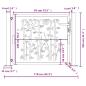 Preview: Gartentor Anthrazit 105x105 cm Stahl Bambus-Design