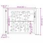 Preview: Gartentor Anthrazit 105x105 cm Stahl Bambus-Design