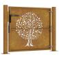 Preview: Gartentor 105x105 cm Cortenstahl Baum-Design