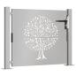 Preview: Gartentor 105x105 cm Cortenstahl Baum-Design