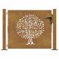 Preview: Gartentor 105x105 cm Cortenstahl Baum-Design