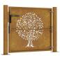 Preview: Gartentor 105x105 cm Cortenstahl Baum-Design
