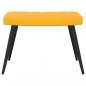Preview: Relaxsessel mit Hocker Senfgelb Samt