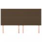 Preview: Kopfteile 4 Stk. Dunkelbraun 90x5x78/88 cm Stoff