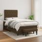 Preview: Boxspringbett mit Matratze Dunkelbraun 120x190 cm Stoff