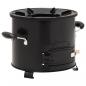 Preview: Camping-Ofen Schwarz 36x26x22,5 cm Metall