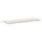 Preview: Gartenbank-Auflage Melange Creme 180x50x7 cm Stoff