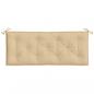 Preview: Gartenbank-Auflage Melange Beige 120x50x7 cm Stoff