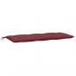 Preview: Gartenbank-Auflage Melange Weinrot 120x50x7 cm Stoff