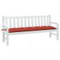 Preview: ARDEBO.de - Gartenbank-Auflage Melange Rot 180x50x7 cm Stoff