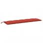 Preview: Gartenbank-Auflage Melange Rot 180x50x7 cm Stoff