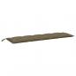 Preview: Gartenbank-Auflage Melange Taupe 180x50x7 cm Stoff