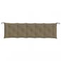 Preview: Gartenbank-Auflage Melange Taupe 180x50x7 cm Stoff