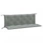 Preview: Gartenbank-Auflagen 2 Stk. Melange Hellgrau 150x50x7 cm Stoff