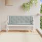Preview: Gartenbank-Auflagen 2 Stk. Melange Hellgrau 150x50x7 cm Stoff