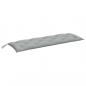 Preview: Gartenbank-Auflagen 2 Stk. Melange Hellgrau 150x50x7 cm Stoff
