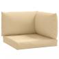 Preview: Palettenkissen 3-tlg. Melange Beige Stoff