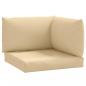 Preview: Palettenkissen 3-tlg. Melange Beige Stoff