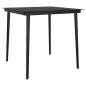 Preview: 5-tlg. Garten-Essgruppe mit Kissen Schwarz Poly Rattan