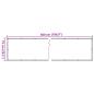 Preview: Garten-Sichtschutz Grau 500x75 cm PVC