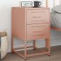 Preview: ARDEBO.de - Nachttisch Rosa 36x39x60,5 cm Stahl