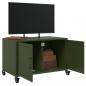 Preview: TV-Schrank Olivgrün 68x39x43,5 cm Kaltgewalzter Stahl