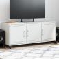 Preview: ARDEBO.de - TV-Schrank Weiß 100,5x39x43,5 cm Kaltgewalzter Stahl