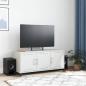 Preview: TV-Schrank Weiß 100,5x39x43,5 cm Kaltgewalzter Stahl