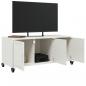 Preview: TV-Schrank Weiß 100,5x39x43,5 cm Kaltgewalzter Stahl