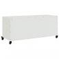 Preview: TV-Schrank Weiß 100,5x39x43,5 cm Kaltgewalzter Stahl