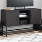 Preview: ARDEBO.de - TV-Schrank Schwarz 100,5x39x60,5 cm Stahl