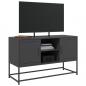 Preview: TV-Schrank Schwarz 100,5x39x60,5 cm Stahl