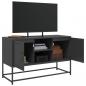 Preview: TV-Schrank Schwarz 100,5x39x60,5 cm Stahl