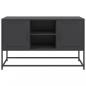 Preview: TV-Schrank Schwarz 100,5x39x60,5 cm Stahl