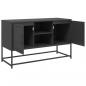 Preview: TV-Schrank Schwarz 100,5x39x60,5 cm Stahl