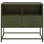 Preview: TV-Schrank Olivgrün 68x39x60,5 cm Stahl