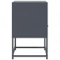 Preview: Nachttische 2 Stk. Anthrazit 36x39x60,5 cm Stahl