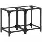 Preview: Couchtische mit Glasplatte 2 Stk. Transparent 30x30x40 cm Stahl