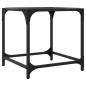 Preview: Couchtisch mit Glasplatte Transparent 40x40x40 cm Stahl