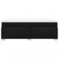 Preview: Boxspringbett mit Matratze Schwarz 80x200 cm Stoff
