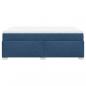 Preview: Boxspringbett mit Matratze Blau 140x190 cm Stoff