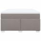 Preview: Boxspringbett mit Matratze Taupe 140x190 cm Stoff