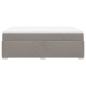 Preview: Boxspringbett mit Matratze Taupe 140x190 cm Stoff