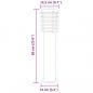 Preview: Wegeleuchte Silbern 60 cm Edelstahl