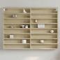 Preview: ARDEBO.de - Vitrinenschrank Sonoma-Eiche 100x8,5x75 cm Holzwerkstoff