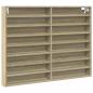 Preview: Vitrinenschrank Sonoma-Eiche 100x8,5x75 cm Holzwerkstoff