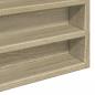 Preview: Vitrinenschrank Sonoma-Eiche 100x8,5x75 cm Holzwerkstoff