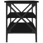 Preview: Beistelltisch Schwarz 55x38x45 cm Holzwerkstoff